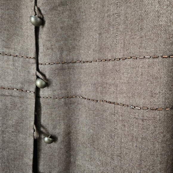 Suit Jacket with beaded detail - Brown - Size 18 - Picture 4 of 5